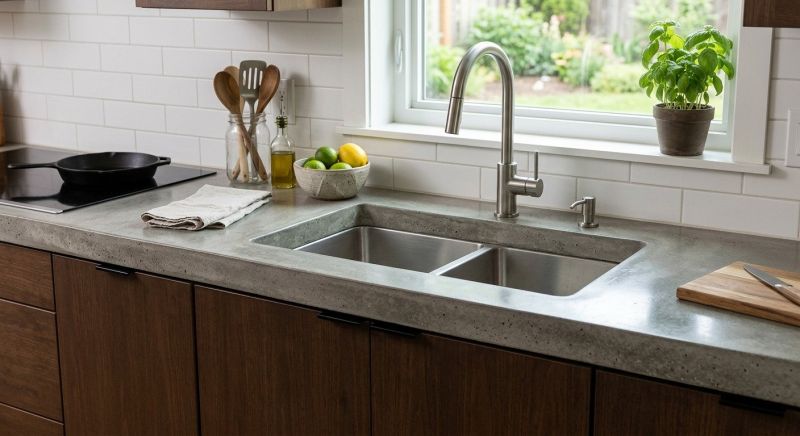 Concrete Counter Installation in Marin County, CA